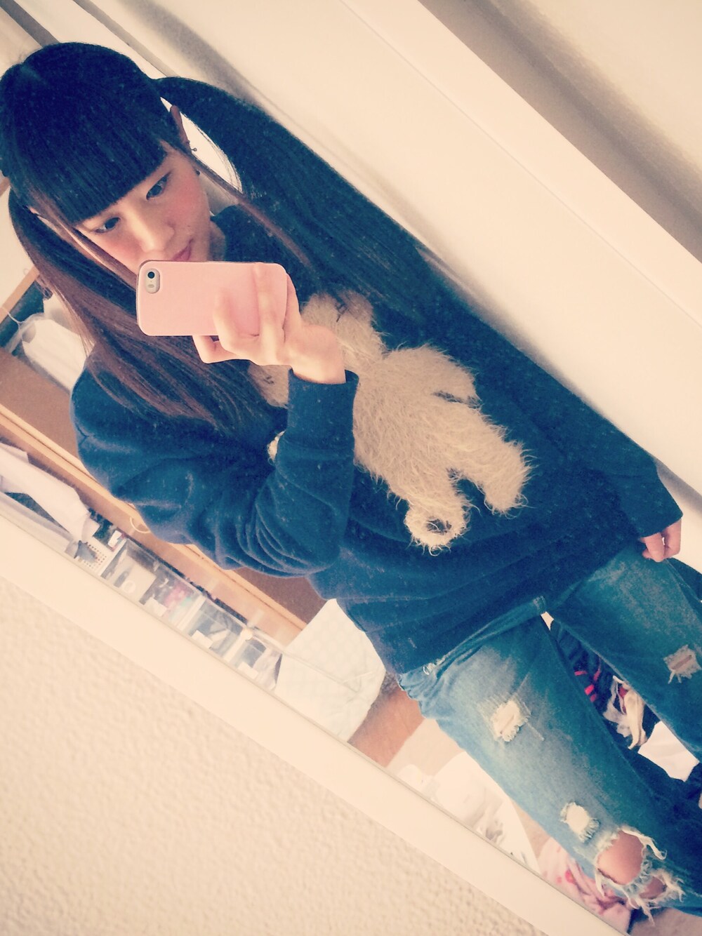 「G.V.G.V.のアイテム（スウェット、ブルー系）」を使った、꒰よたんちゃん꒱さん（レディース・159cm）の秋コーディネートの1枚目の写真