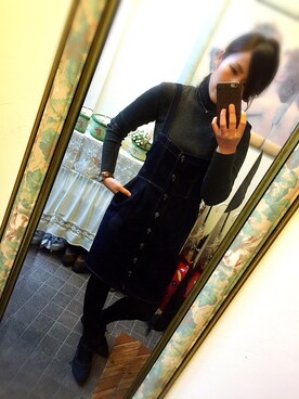 「Ungrid（アングリッド）のアイテム（ドレスシューズ）」を使った、mmmmhさん（レディース・162cm）の冬コーディネート