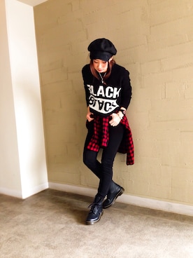 「アイテム（キャスケット）」を使った、Yurino_hさん（レディース・164cm・20代）の春コーディネート