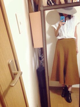 「index（インデックス）のアイテム（ハット）」を使った、nonさん（レディース・163cm）の秋コーディネート