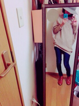 「index（インデックス）のアイテム（ハット）」を使った、nonさん（レディース・163cm）の秋コーディネート