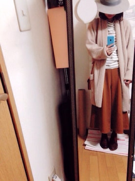 「index（インデックス）のアイテム（ハット）」を使った、nonさん（レディース・163cm）の秋コーディネート