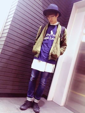 「orange」｜kouta ueda さん（メンズ・173cm）の冬コーディネート