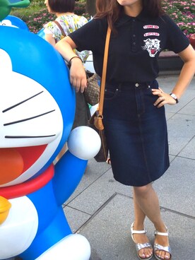 「HOMEMADEのアイテム」を使った、Rico  Sobueさん（レディース・163cm）の夏コーディネート