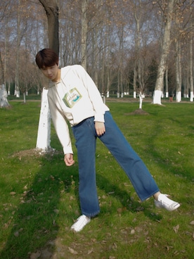 「ADER（アデル）のアイテム」を使った、kaedeさん（メンズ・182cm）の春コーディネート