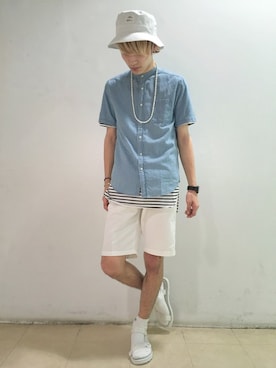 谷さん（メンズ・178cm）の夏コーディネート