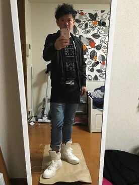 「アキコーデ」｜「アイテム（ナイロンジャケット）」を使った、吉野隆雄さん（メンズ・174cm）の秋コーディネート