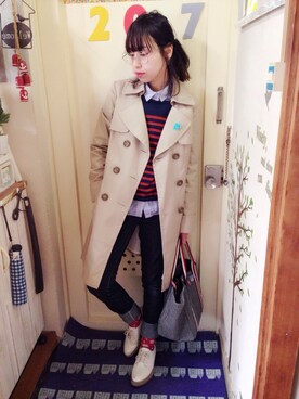 「PAR ICI」｜「アイテム（その他）」を使った、momocoさん（レディース・157cm）の秋コーディネート