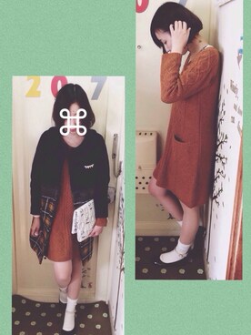 「ORiental TRaffic(ORiental TRaffic)」｜「アイテム（チェスターコート）」を使った、momocoさん（レディース・157cm）の冬コーディネート
