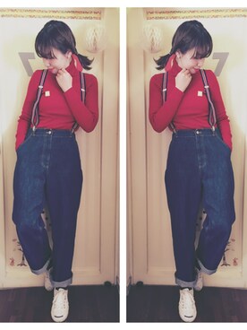 「CONVERSE（コンバース）のCONVERSE コンバース ジャック パーセル / JACK PURCEL（スニーカー）」を使った、momocoさん（レディース・157cm）の秋コーディネート