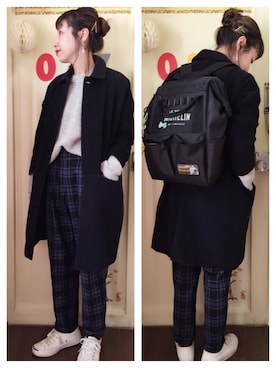 「CONVERSE（コンバース）のCONVERSE コンバース ジャック パーセル / JACK PURCEL（スニーカー）」を使った、momocoさん（レディース・157cm）の冬コーディネート