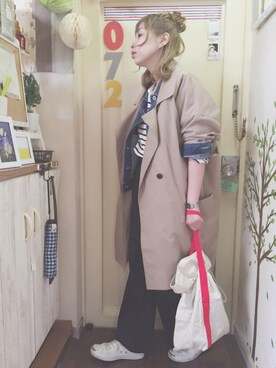 「CONVERSE（コンバース）のCONVERSE コンバース ジャック パーセル / JACK PURCEL（スニーカー）」を使った、momocoさん（レディース・157cm）の春コーディネート