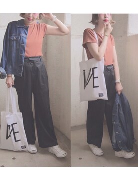 「CONVERSE（コンバース）のCONVERSE コンバース ジャック パーセル / JACK PURCEL（スニーカー）」を使った、momocoさん（レディース・157cm）の夏コーディネート