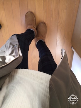 「寒い」｜「アイテム（ミリタリージャケット）」を使った、９６３２さん（レディース・159cm）の冬コーディネート