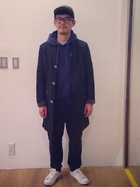 「NO NAME（ノーネーム）のアイテム（ジャケット/アウター）」を使った、tsungpinlinさん（メンズ・166cm）の冬コーディネート