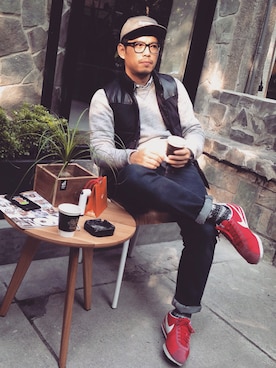 tsungpinlinさん（メンズ・166cm）の冬コーディネート