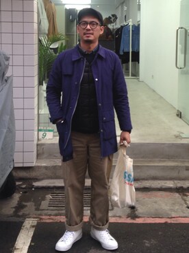 tsungpinlinさん（メンズ・166cm）の冬コーディネート