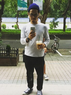 「Steven Alan（スティーブンアラン）のアイテム（ニットキャップ/ビーニー）」を使った、tsungpinlinさん（メンズ・166cm）の秋コーディネート