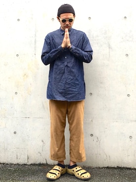 「CHAPTER WORLD select （チャプターワールドセレクト）のアイテム」を使った、ぼんじりさん（メンズ・179cm）の秋コーディネート