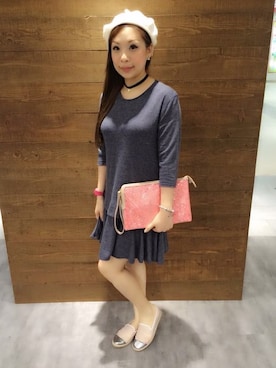 「skirt」｜「アイテム（シャツワンピース）」を使った、Baibai Fionaさん（レディース・160cm）の秋コーディネート