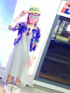 「adidas Originals by JEREMY SCOTT」｜「アイテム（キャップ）」を使った、PESさん（レディース・158cm）の春コーディネート