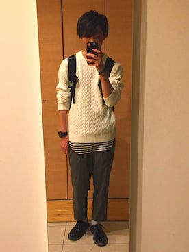 寺住みさん(メンズ・174cm)の春コーディネート