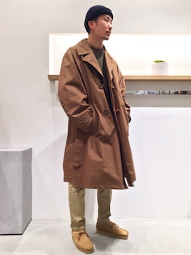 「FLAGSTUFF（フラグスタフ）のアイテム（ジャケット/アウター）」を使った、Junji Horiiさん（メンズ・181cm）の秋コーディネート