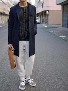 「nonnative（ノンネイティブ）のアイテム（ブルゾン）」を使った、EUREKAMO'sさん（メンズ・177cm）の秋コーディネート