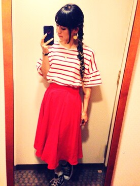 MAIKOさん（レディース・155cm）の夏コーディネート