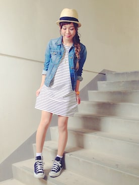 「春ワンピ」｜「アイテム（その他）」を使った、MAIKOさん（レディース・155cm）の春コーディネート