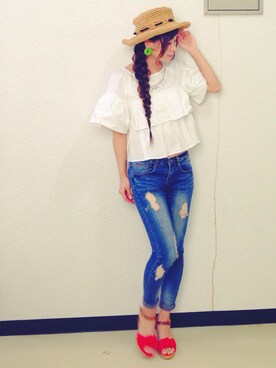 MAIKOさん(レディース・155cm)の夏コーディネート