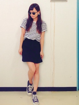 「Cheek（チーク）のアイテム（アクセサリー）」を使った、MAIKOさん（レディース・155cm）の夏コーディネート