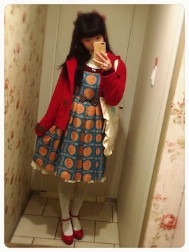 「白タイツ」｜「アイテム（ダッフルコート）」を使った、おあいこさん（レディース・160cm）の春コーディネート