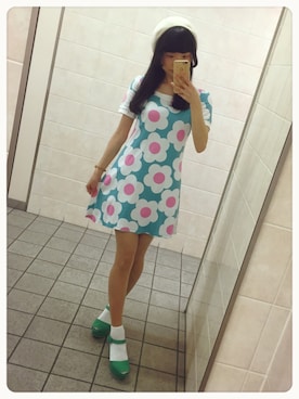 ワンピース ドレスを使った デイジー柄 の人気ファッションコーディネート Wear