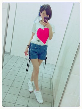 「CASIO（カシオ）のアイテム（アナログ腕時計）」を使った、おあいこさん（レディース・160cm）の夏コーディネート