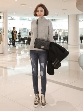 「フィッシャーマンニット」｜bagazimuriさん（レディース・167cm）の冬コーディネート