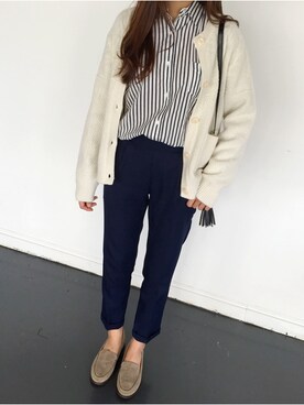 「 ストライプ」｜bagazimuriさん（レディース・164cm）の秋コーディネート