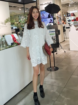 「ロマンチック」｜「アイテム（ワンピース/ドレス）」を使った、bagazimuriさん（レディース・164cm）の秋コーディネート