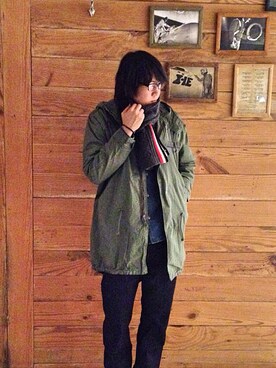 T.Takahashiさん（メンズ・184cm）の冬コーディネート