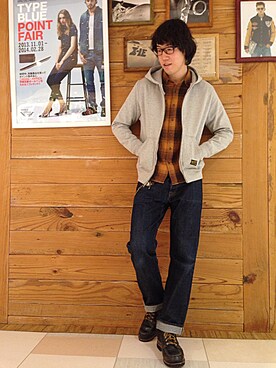 T.Takahashiさん（メンズ・184cm）の冬コーディネート