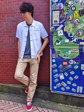 T.Takahashiさん(メンズ・184cm)の夏コーディネート