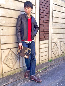 T.Takahashiさん(メンズ・184cm)の冬コーディネート