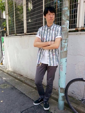 T.Takahashiさん（メンズ・184cm）の夏コーディネート