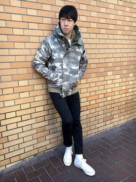 T.Takahashiさん（メンズ・184cm）の冬コーディネート