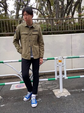 T.Takahashiさんの「avirex/ アヴィレックス/ L/S NAVAL PATCH SHIRT/ 長袖　ネーヴァル　パッチシャツ」を使ったコーディネート