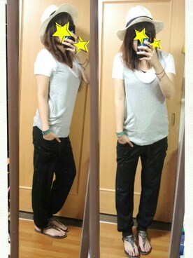 「GILFY（ギルフィー）のアイテム」を使った、あおさん（レディース・167cm）の夏コーディネート