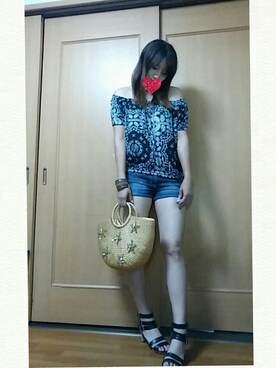 「GILFY（ギルフィー）のアイテム」を使った、あおさん（レディース・167cm）の夏コーディネート