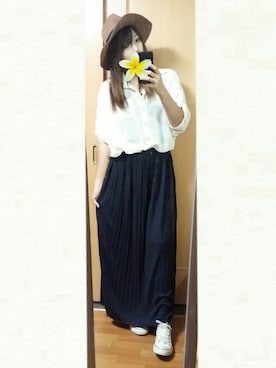 「CONVERSE（コンバース）のconverse（コンバース） ALL STAR OX（オールスターOX）（スニーカー）」を使った、あおさん（レディース・167cm）の秋コーディネート