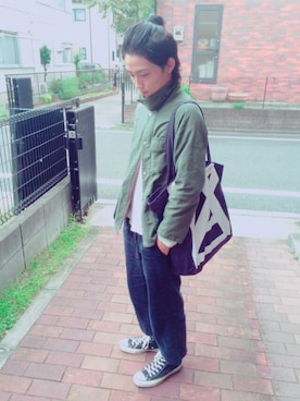 「文化服装学院」｜「アイテム（ジャケット/アウター）」を使った、S.Sさん（メンズ・168cm）の秋コーディネート