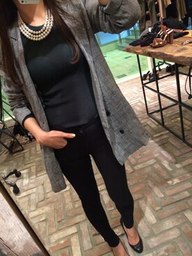 「cieL1（シエル）のアイテム」を使った、김수희さん（レディース・163cm）の秋コーディネート